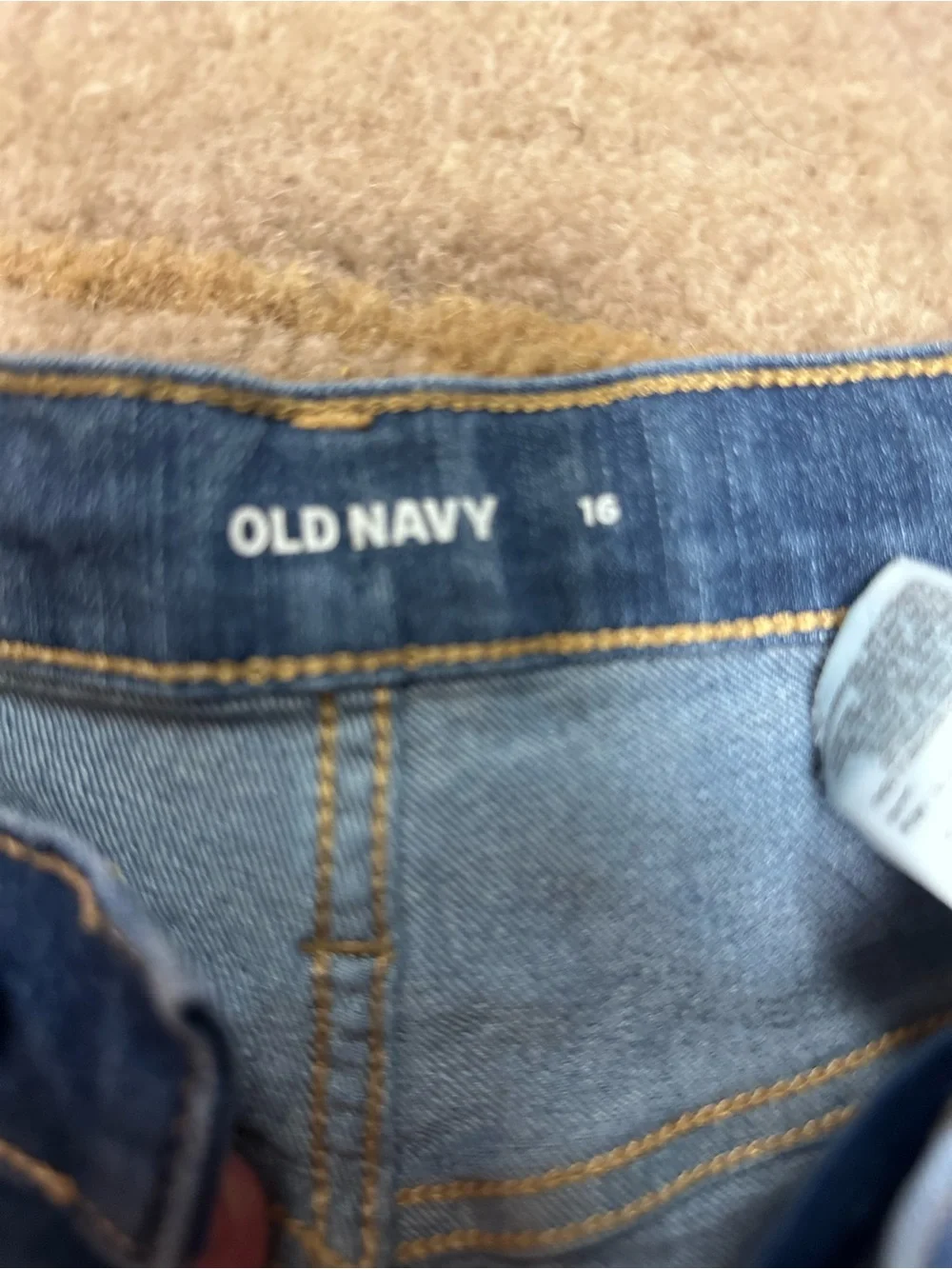 Old Navy Medium Blue Denim Girls' Frayed Cuffed Shorts